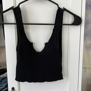 Are you am I black tank top. Size small